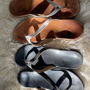 Olukai 2 Stylish Women's Flip Flops - Black and Brown